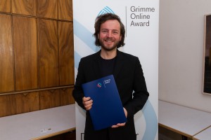 Julius Tröger bei der Nominierung für den Grimme Online Award 20116. Foto: Grimme-Institut / Rainer Keuenhof
