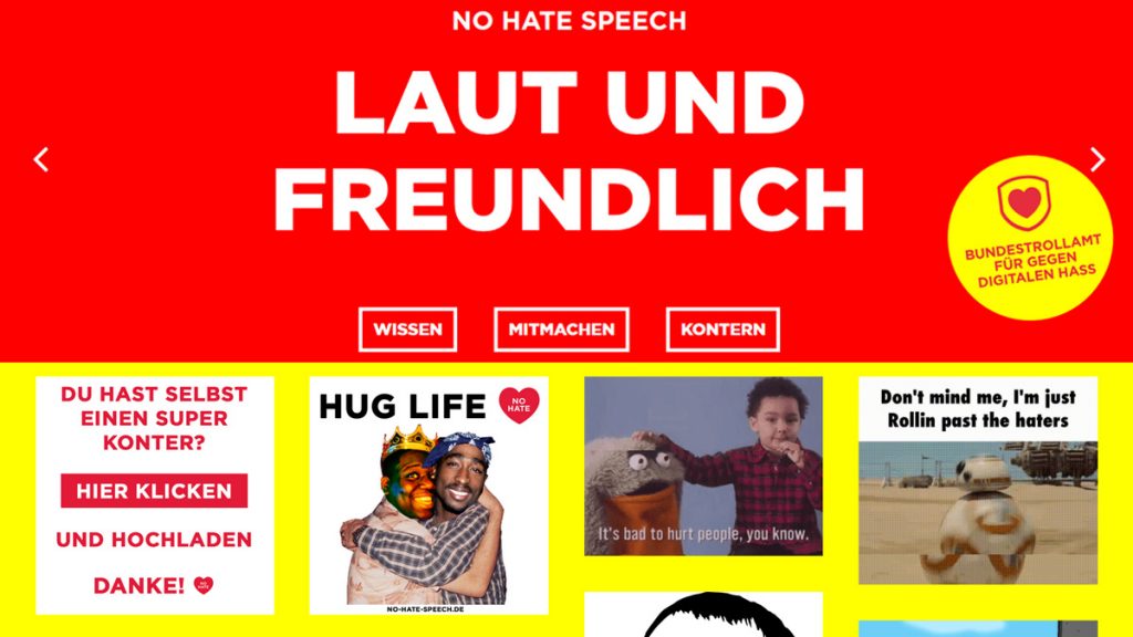 Screenshot "No Hate Speech"