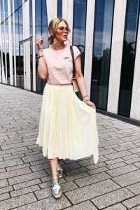 Fashion Bloggerin Sunnyinga vor dem Köbogen
