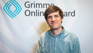 Jonathan Sachse bei der Bekanntgabe der Nominierten für den Grimme Online Award 2019. Foto: Rainer Keuenhof / Grimme-Institut