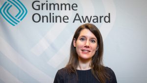 Kathrin Ahäuser, Gründerin des Projektes Pille Palle, bei der Nominierung zum Grimme Online Award 2019 Foto: Rainer Keuenhof / Grimme-InstitutPille Palle