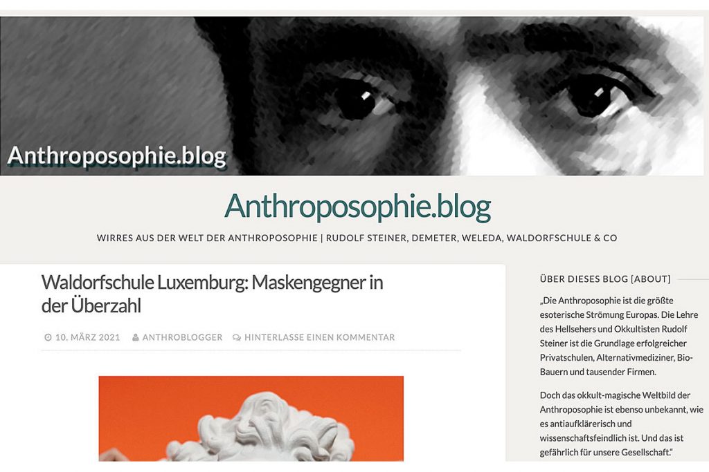 Screenshot "Anthroposophie.blog"