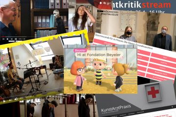 Collage von Screenshots von zum Grimme Online Award eingereichten Online-Kultur-Angeboten.