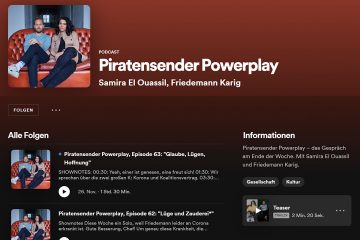 Screenshot von "Piratensender Powerplay" bei Spotify.