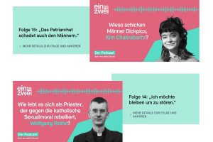Screenshot "einbiszwei – Der Podcast über sexuelle Gewalt"