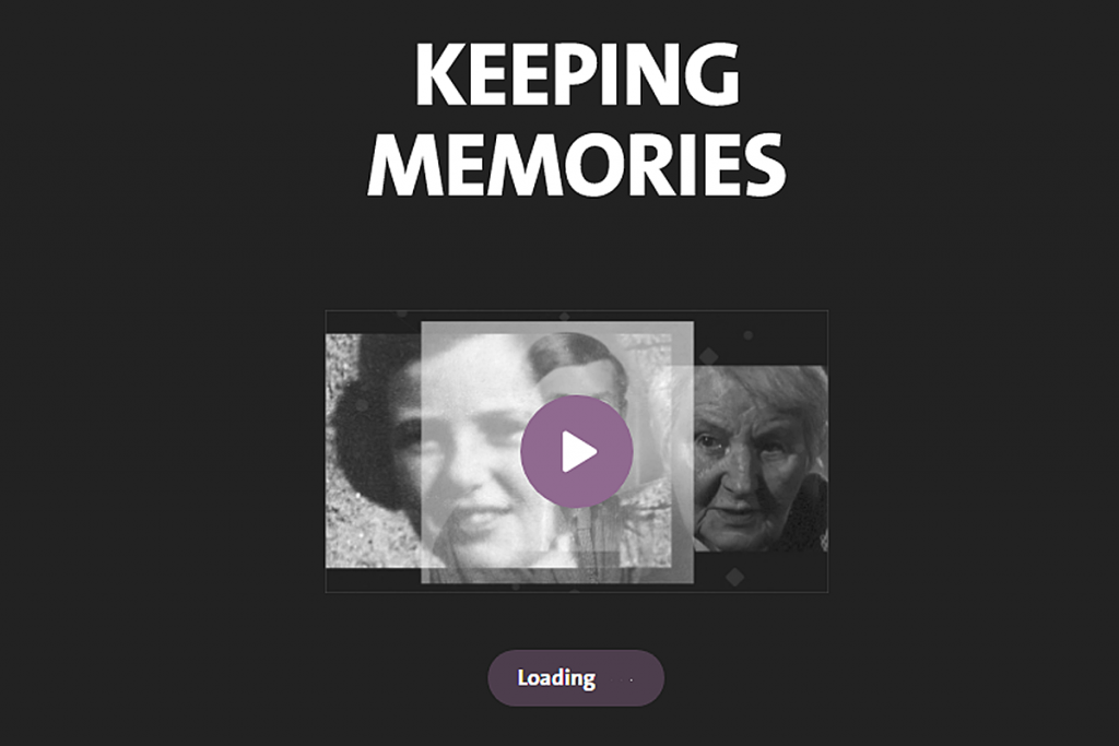 Screenshot "Keeping Memories"