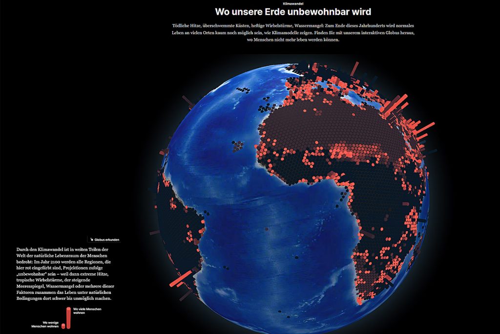 Screenshot "Wo unsere Erde unbewohnbar wird"
