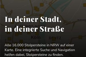 Screenshot "Stolpersteine NRW"