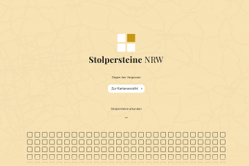 Screenshot "Stolpersteine NRW"